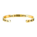 Bracelet ouvert pour femme avec inscription 1