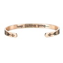 Bracelet ouvert pour femme avec inscription 3