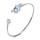 Bracelet ouvert pour femme avec pierres H129 4