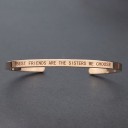 Bracelet ouvert pour femmes avec inscription H386 3