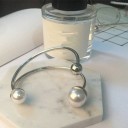 Bracelet ouvert pour femmes avec perles H640 5