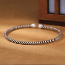Bracelet ouvert pour femmes avec perles 3