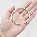 Bracelet ouvert rigide pour femme H59 2