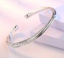 Bracelet ouvert scintillant pour femmes A1666 2