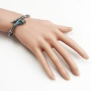 Bracelet ouvert serpent pour femme 2