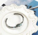 Bracelet ouvert serpent pour femme 4