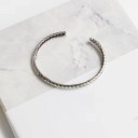 Bracelet ouvert tressé pour femme 4