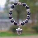 Bracelet perlé pour femme avec cœur 15