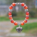 Bracelet perlé pour femme avec cœur 17