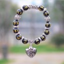 Bracelet perlé pour femme avec cœur 1