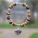 Bracelet perlé pour femme avec cœur 4
