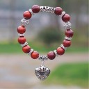 Bracelet perlé pour femme avec cœur 7
