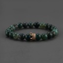 Bracelet perlé pour femme avec couronne 8