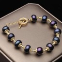 Bracelet perlé pour femme avec fermoir américain 1