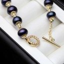 Bracelet perlé pour femme avec fermoir américain 4