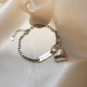 Bracelet pour femme avec pendentif en forme de cœur 5
