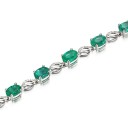 Bracelet pour femmes avec des pierres vertes 4