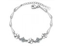 Bracelet pour femmes avec des trèfles et des pierres 4