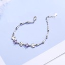 Bracelet pour femmes avec des trèfles et des pierres 3