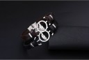 Bracelet pour femmes en cuir véritable avec plume J550 2