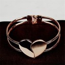 Bracelet rigide pour femmes avec cœur H455 3