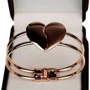 Bracelet rigide pour femmes avec cœur H455 5