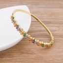 Bracelet rigide pour femmes avec pierres 8