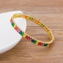 Bracelet rigide pour femmes avec pierres 9