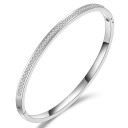 Bracelet rigide pour femmes avec pierres H212 2
