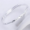 Bracelet rigide scintillant pour femmes A1706 4