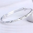 Bracelet rigide scintillant pour femmes A1706 5