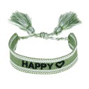 Bracelet tissé pour femme avec inscription 5