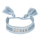 Bracelet tissé pour femme avec inscription 8