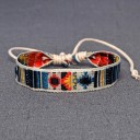 Bracelet tissé rétro pour femmes 4