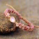 Bracelet tressé en pierre naturelle 2