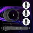 Bracelet vibrant en silicone pour pénis avec 10 modes de vibration, étanche, chargement USB, taille ajustable, emballage discret 4