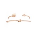 Bracelete aberto para senhora 2 pcs 1