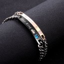 Bracelets en chaîne pour couples 2 pcs 2