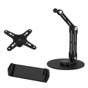 Braço dobrável para monitor ou tablet, suporte portátil com rotação de 360 graus, acessório para monitores e tablets 2