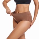 Bragas menstruales de algodón de un solo color absorbentes reutilizables cómodas para protección diaria 4