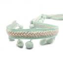 Braided Ribbon with Round Fringes 6 cm x 91 cm Decorative Textile Ribbon Polyester and Cotton Ribbon for Sewing Decorations DIY Crafts 10