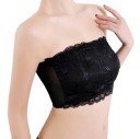Bralette beha zonder bandjes voor vrouwen in zwart Universele maat voor borstomvang 56 tot 90 cm Van nylon en kant 4