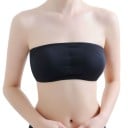 Bralette-BH ohne Träger für Frauen in Schwarz Einheitsgröße für einen Brustumfang von 56 bis 90 cm Aus Nylon und Spitze 6