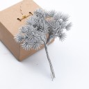 Branche artificielle de conifère 6 pcs argenté