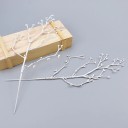 Branche décorative blanche 6 pcs 4
