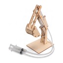 Bras hydraulique de pelleteuse Kit en bois DIY 28 x 22 x 14 cm Actionné par des seringues Jouet scientifique STEM à partir de 14 ans 4