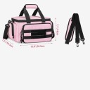 Brašna na nářadí s odnímatelným ramenním popruhem a zesílenou základnou 32,5 x 18,3 x 18 cm růžová s bočními kapsami na zip pro ženy 2