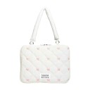 Brašna na notebook přes rameno prošívaná s mašličkami a zipem 39 x 29 cm textilní dívčí taška pro notebooky 15 palců do školy i práce 4
