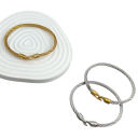 Brățară din sârmă din oțel inoxidabil 62 mm rezistentă la apă bijuterie modernă unisex pentru purtare zilnică design minimalist la modă 1