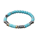 Brățară unisex din mărgele cu piatră 18-19 cm Brățară elegantă din pietre naturale pentru purtare zilnică, stil modern, potrivită pentru toate 1